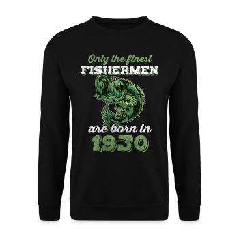 Legendär 92 Jahre alt Geschenk zum 92. Geburtstag - Unisex Pullover - Schwarz - Vorne - Alina (178cm) & Michal (187cm)