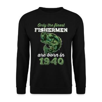 Legendary 82 years old gift for his 82nd birthday - Unisex Sweatshirt - black - Front - Alina (178cm) & Michal (187cm)