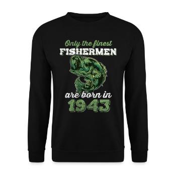 Legendär 79 Jahre alt Geschenk zum 79. Geburtstag - Unisex Pullover - Schwarz - Vorne - Alina (178cm) & Michal (187cm)