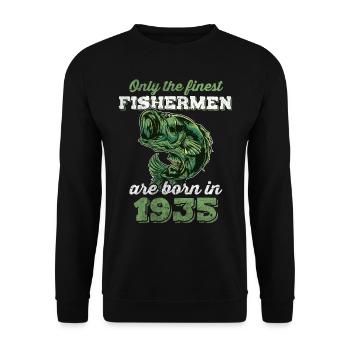 Legendär 87 Jahre alt Geschenk zum 87. Geburtstag - Unisex Pullover - Schwarz - Vorne - Alina (178cm) & Michal (187cm)