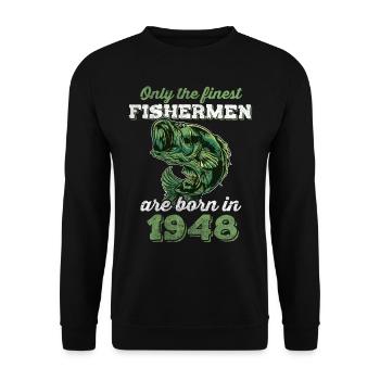 Legendary 74 years old gift for the 74th birthday - Unisex Sweatshirt - black - Front - Alina (178cm) & Michal (187cm)