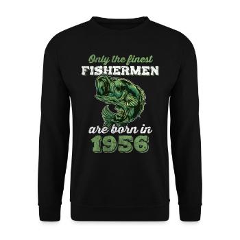 Legendary 66 years old gift for his 66th birthday - Unisex Sweatshirt - black - Front - Alina (178cm) & Michal (187cm)