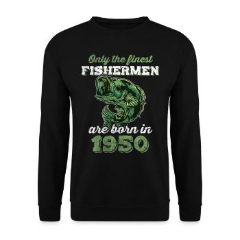 Legendär 72 Jahre alt Geschenk zum 72. Geburtstag - Unisex Pullover - Schwarz - Vorne - Alina (178cm) & Michal (187cm)