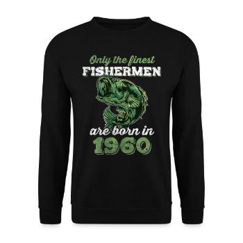 Legendary 62 years old gift for his 62nd birthday - Unisex Sweatshirt - black - Front - Alina (178cm) & Michal (187cm)