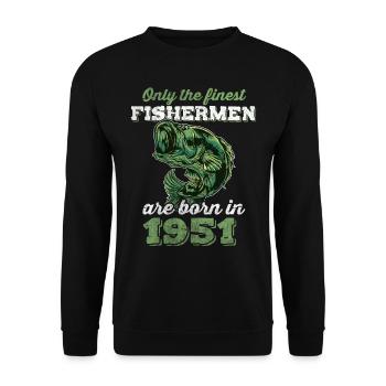 Legendär 71 Jahre alt Geschenk zum 71. Geburtstag - Unisex Pullover - Schwarz - Vorne - Alina (178cm) & Michal (187cm)