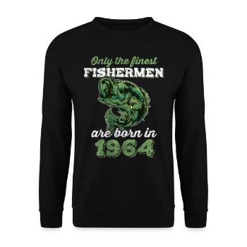 Legendär 58 Jahre alt Geschenk zum 58. Geburtstag - Unisex Pullover - Schwarz - Vorne - Alina (178cm) & Michal (187cm)