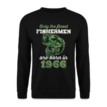 Legendär 56 Jahre alt Geschenk zum 56. Geburtstag - Unisex Pullover - Schwarz - Vorne - Alina (178cm) & Michal (187cm)