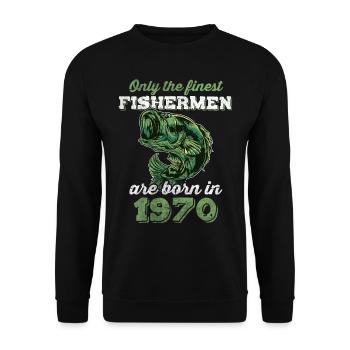 Legendär 52 Jahre alt Geschenk zum 52. Geburtstag - Unisex Pullover - Schwarz - Vorne - Alina (178cm) & Michal (187cm)
