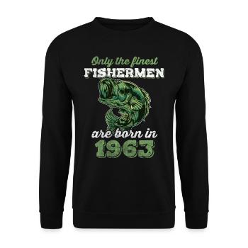 Legendär 59 Jahre alt Geschenk zum 59. Geburtstag - Unisex Pullover - Schwarz - Vorne - Alina (178cm) & Michal (187cm)