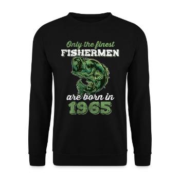 Legendary 57 years old gift for the 57th birthday - Unisex Sweatshirt - black - Front - Alina (178cm) & Michal (187cm)