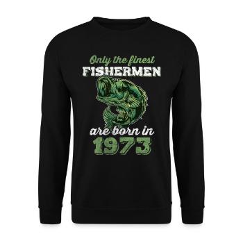 Legendary 49 years old gift for the 49th birthday - Unisex Sweatshirt - black - Front - Alina (178cm) & Michal (187cm)