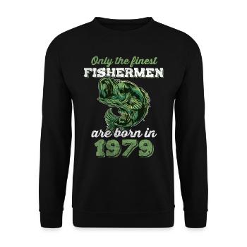 Legendär 43 Jahre alt Geschenk zum 43. Geburtstag - Unisex Pullover - Schwarz - Vorne - Alina (178cm) & Michal (187cm)