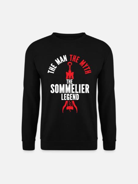 Sommelier Wine Drinking Tasting - Unisex Sweatshirt - black