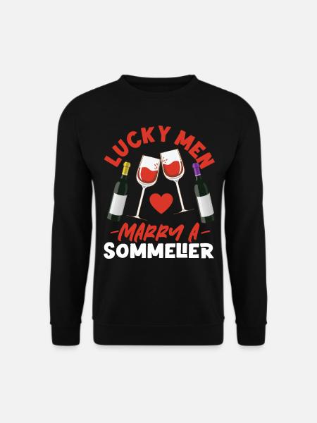 Sommelier Wine Drinking Tasting - Unisex Sweatshirt - black