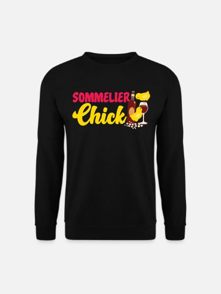 Sommelier Wine Drinking Tasting - Unisex Sweatshirt - black