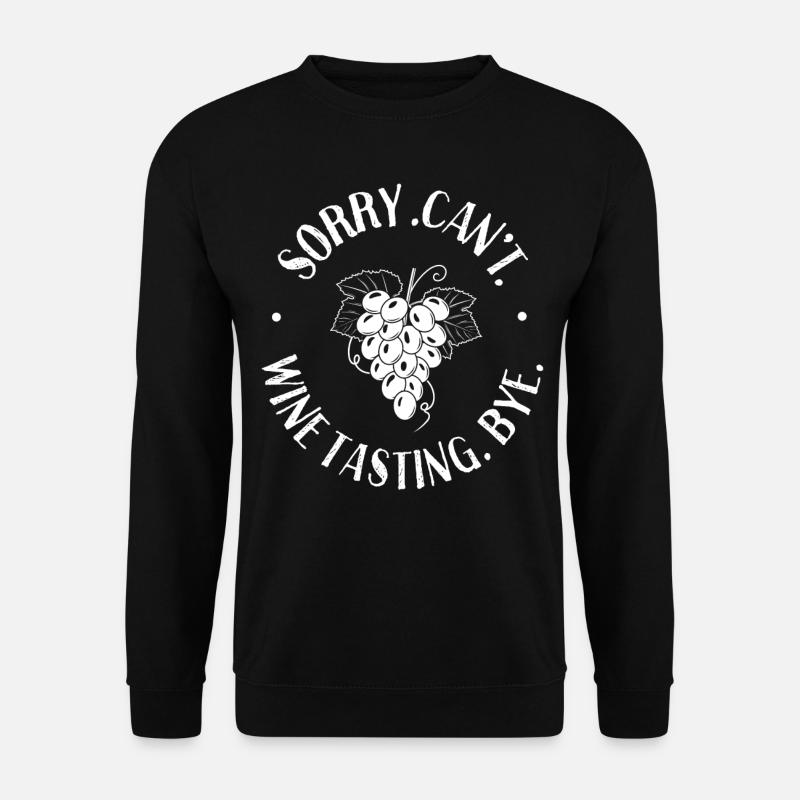 Sommelier Wine Drinking Tasting - Unisex Pullover - Schwarz