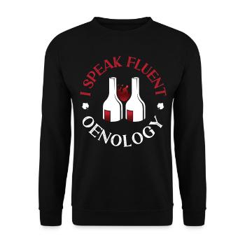 Sommelier Dégustation de vins i - Sweat-shirt Unisexe - noir - Devant - Alina (178cm) & Michal (187cm)
