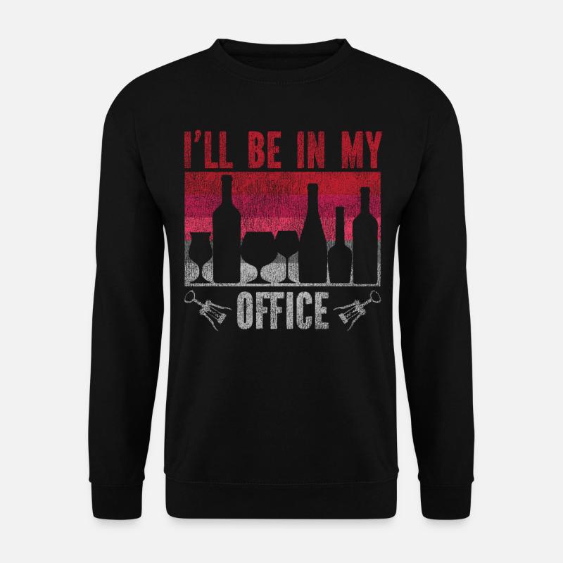 Sommelier Wine Drinking Tasting - Unisex Sweatshirt - black