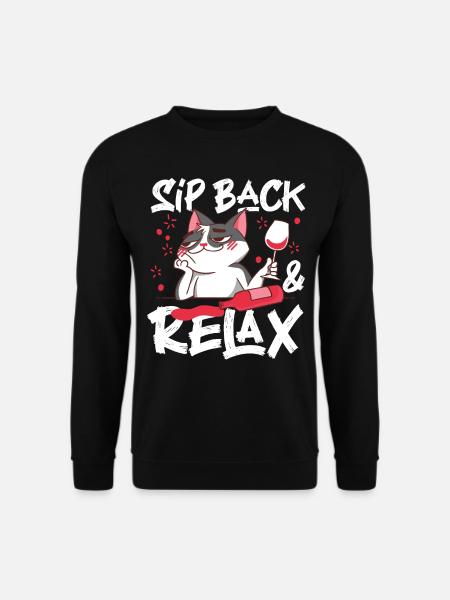 Sommelier Wine Drinking Tasting - Unisex Sweatshirt - black