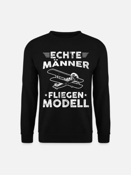 Modellbau Modellflug Modellfliegen Männer Sprüche - Unisex Pullover - Schwarz