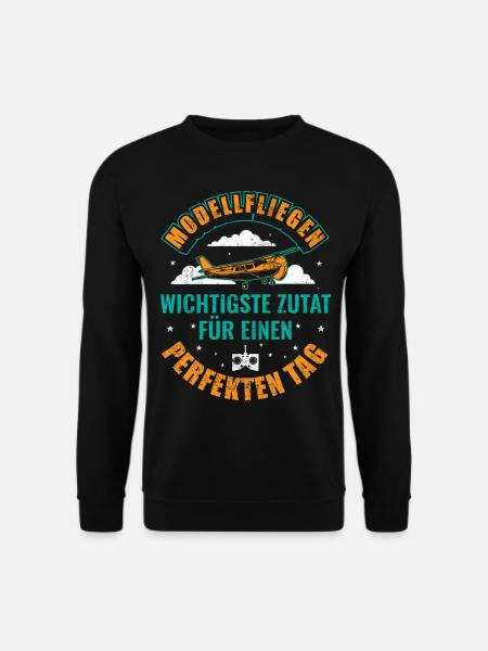 Modellfliegen - Unisex Pullover - Schwarz