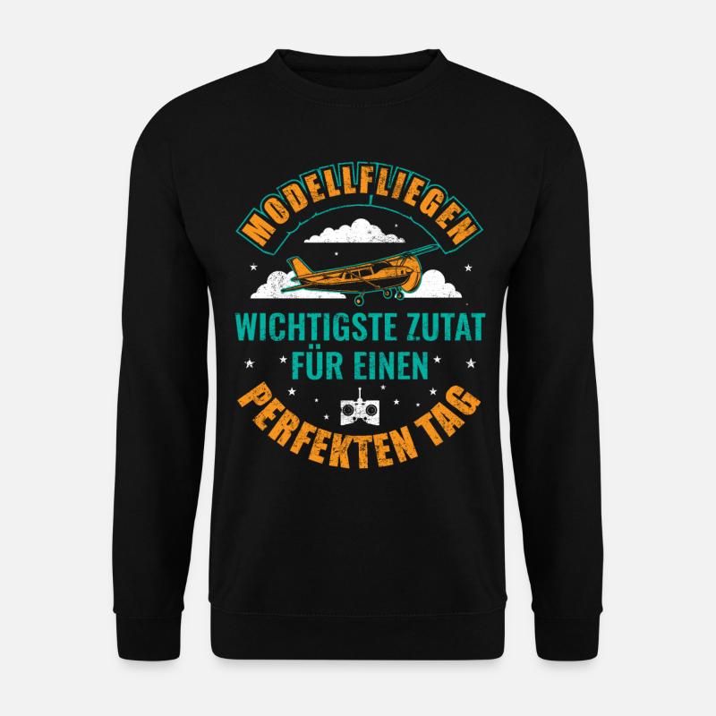Modellfliegen - Unisex Pullover - Schwarz