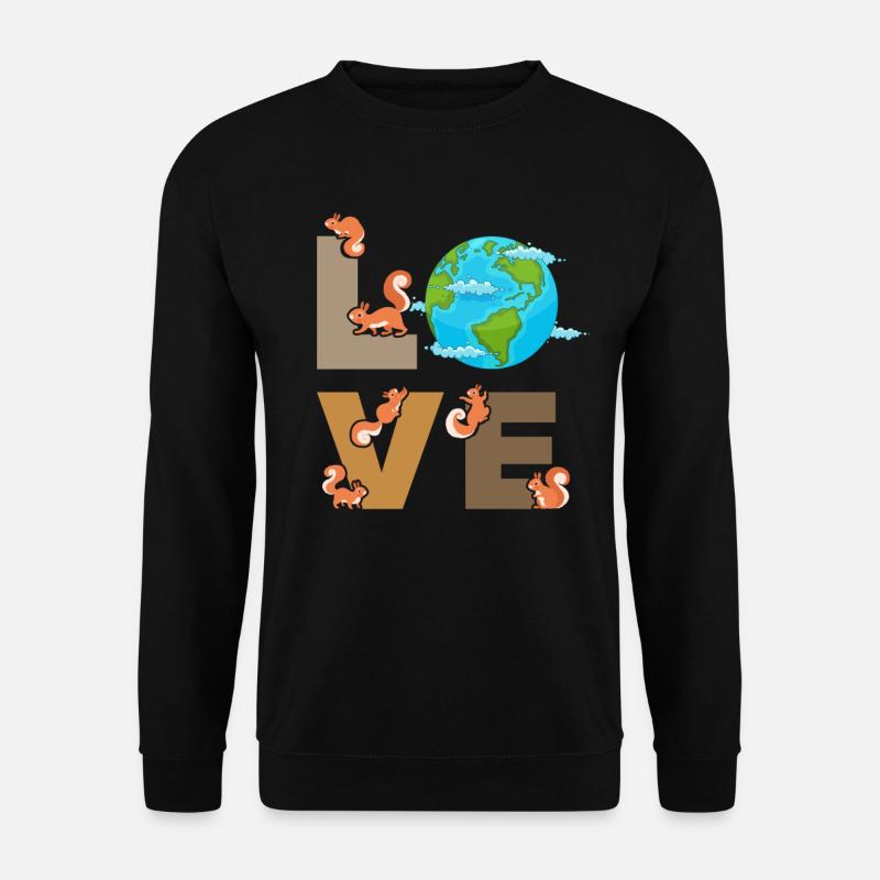 Squirrel Love Squirrel Sweet Squirrel - Unisex Sweatshirt - black