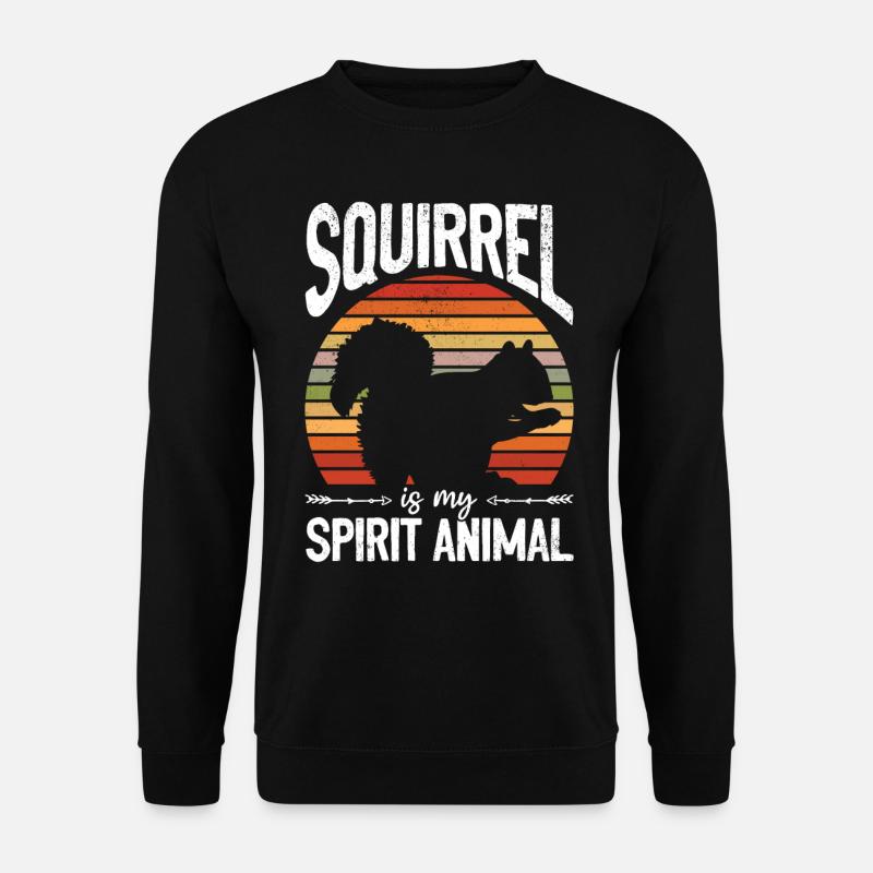 Eichhörnchen ist mein Geist - Unisex Pullover - Schwarz