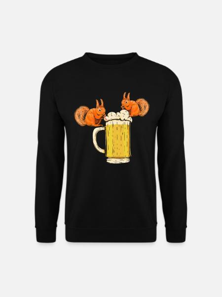 Squirrel, funny squirrel, squirrel - Unisex Sweatshirt - black