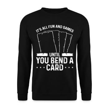 Jeu de cartes à collectionner jusqu’à ce que vous pliiez une collection de cartes - Sweat-shirt Unisexe - noir - Devant - Alina (178cm) & Michal (187cm)