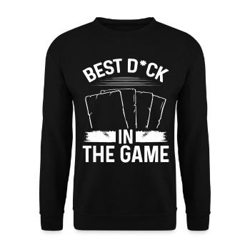 Trading Card Game Collecting Best Deck in the Game - Unisex Sweatshirt - black - Front - Alina (178cm) & Michal (187cm)
