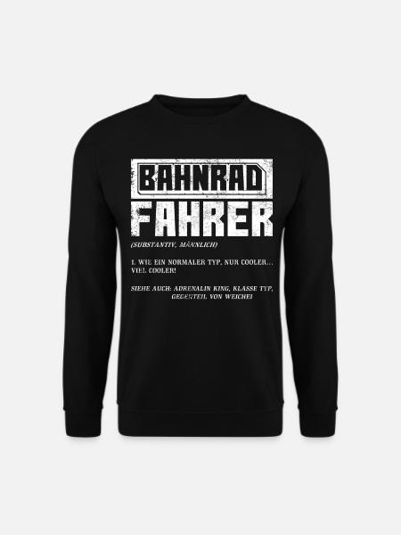 Bahnradfahrer Bahnrad Geschenk - Unisex Pullover - Schwarz