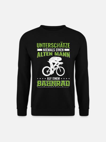 Bahnrad Mann Männer Sport | Bahnrad Bahnradsport - Unisex Pullover - Schwarz