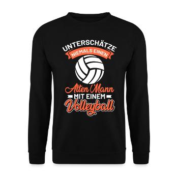 Beachvolleyball - Unisex Pullover - Schwarz - Vorne - Alina (178cm) & Michal (187cm)