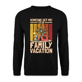 Road Trip Holiday Family Holiday Family Gift - Unisex Sweatshirt - black - Front - Alina (178cm) & Michal (187cm)