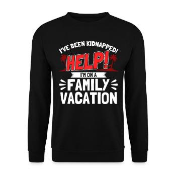 Road Trip Holiday Family Holiday Family Gift - Unisex Sweatshirt - black - Front - Alina (178cm) & Michal (187cm)