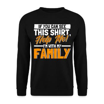 Road Trip Holiday Family Holiday Family Gift - Unisex Sweatshirt - black - Front - Alina (178cm) & Michal (187cm)