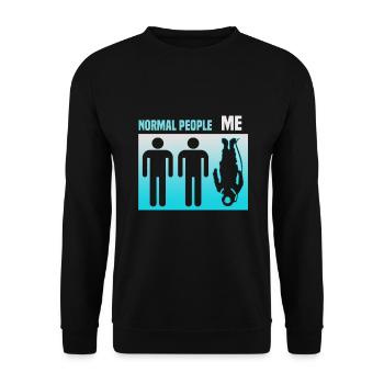 Instructeur de conception de plongée sous-marine Snorkeling - Sweat-shirt Unisexe - noir - Devant - Alina (178cm) & Michal (187cm)