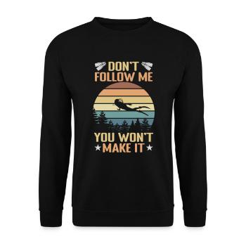Instructeur de conception de plongée sous-marine Snorkeling - Sweat-shirt Unisexe - noir - Devant - Alina (178cm) & Michal (187cm)