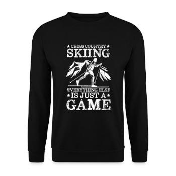 Skieurs de fond biathlon de fond - Sweat-shirt Unisexe - noir - Devant - Alina (178cm) & Michal (187cm)