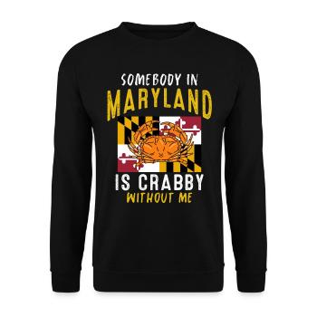 Cancer Cadeau Crevette Crabe Homard Scorpion - Sweat-shirt Unisexe - noir - Devant - Alina (178cm) & Michal (187cm)