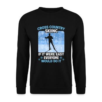 Skieurs de fond biathlon de fond - Sweat-shirt Unisexe - noir - Devant - Alina (178cm) & Michal (187cm)