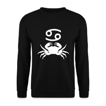 Krebs - Unisex Pullover - Schwarz - Vorne - Alina (178cm) & Michal (187cm)