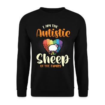 Autism Gift Autistic Asperger ADHD Autism - Unisex Sweatshirt - black - Front - Alina (178cm) & Michal (187cm)