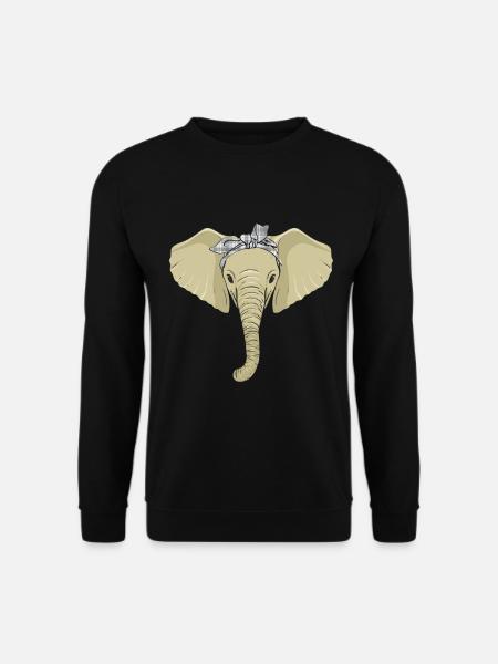 Elephant Tshirt pour Elephant Elephant Kids Zoo - Sweat-shirt Unisexe - noir