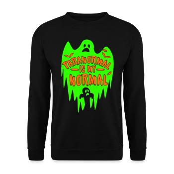 Halloween Tshirt Halloween Party Killer Killer Mort - Sweat-shirt Unisexe - noir - Devant - Alina (178cm) & Michal (187cm)