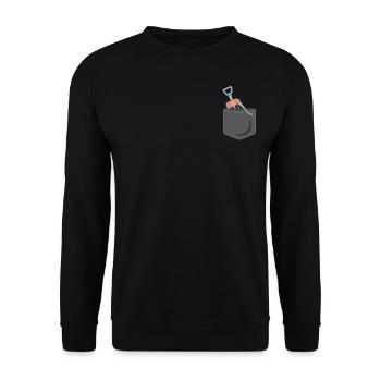 Sommelier Wine Drinking Tasting - Unisex Sweatshirt - black - Front - Alina (178cm) & Michal (187cm)