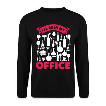 Dégustation de vin de sommelier - Sweat-shirt Unisexe - noir - Devant - Alina (178cm) & Michal (187cm)