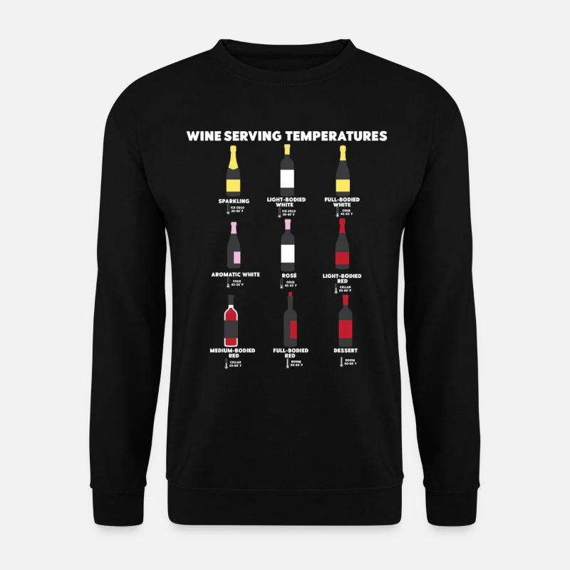 Sommelier Wine Drinking Tasting - Unisex Sweatshirt - black