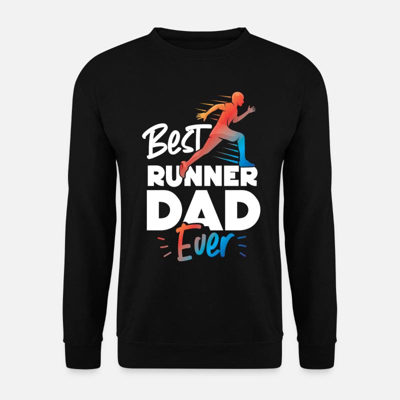 Running Runner Half Marathon Dad - Unisex Pullover - Schwarz